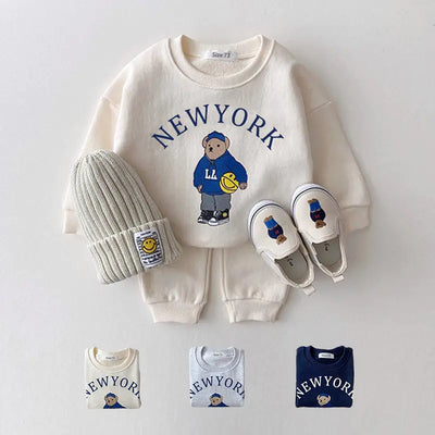 12M-4T Baby Casual Hoodie and Pants Set